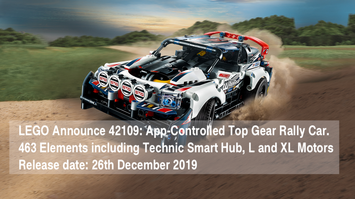LEGO® Announce 42109: App-Controlled Top Gear Rally Car
