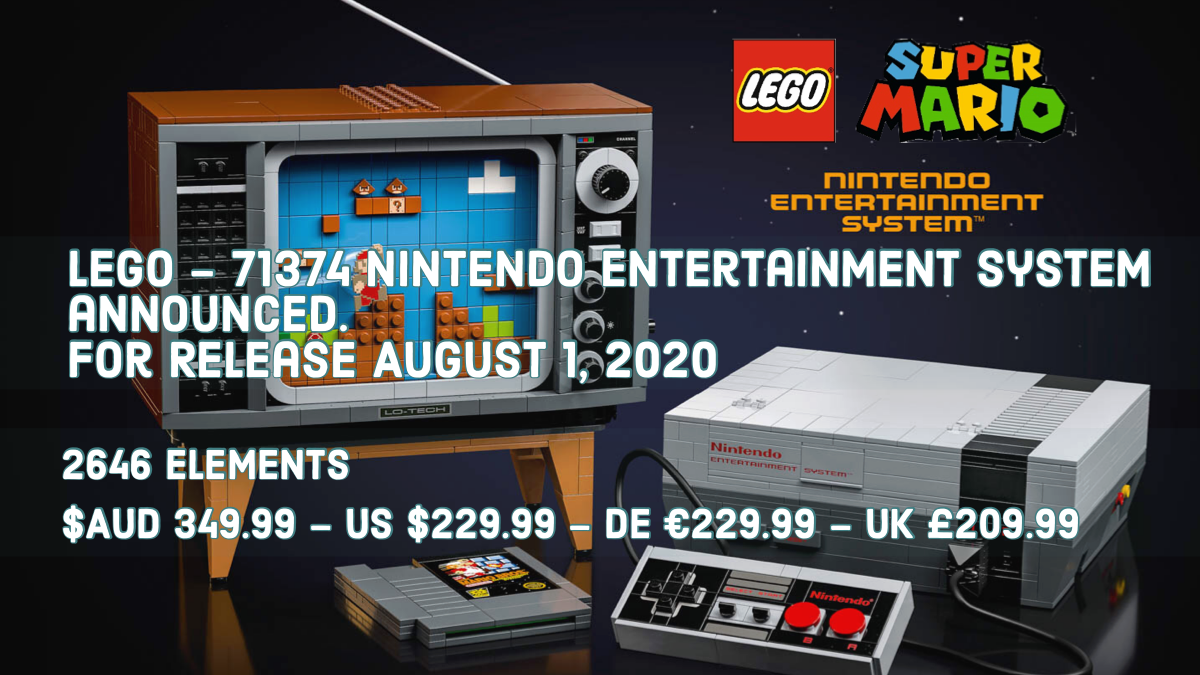 18+ Retro 71374 LEGO® Nintendo Entertainment System™ Announced