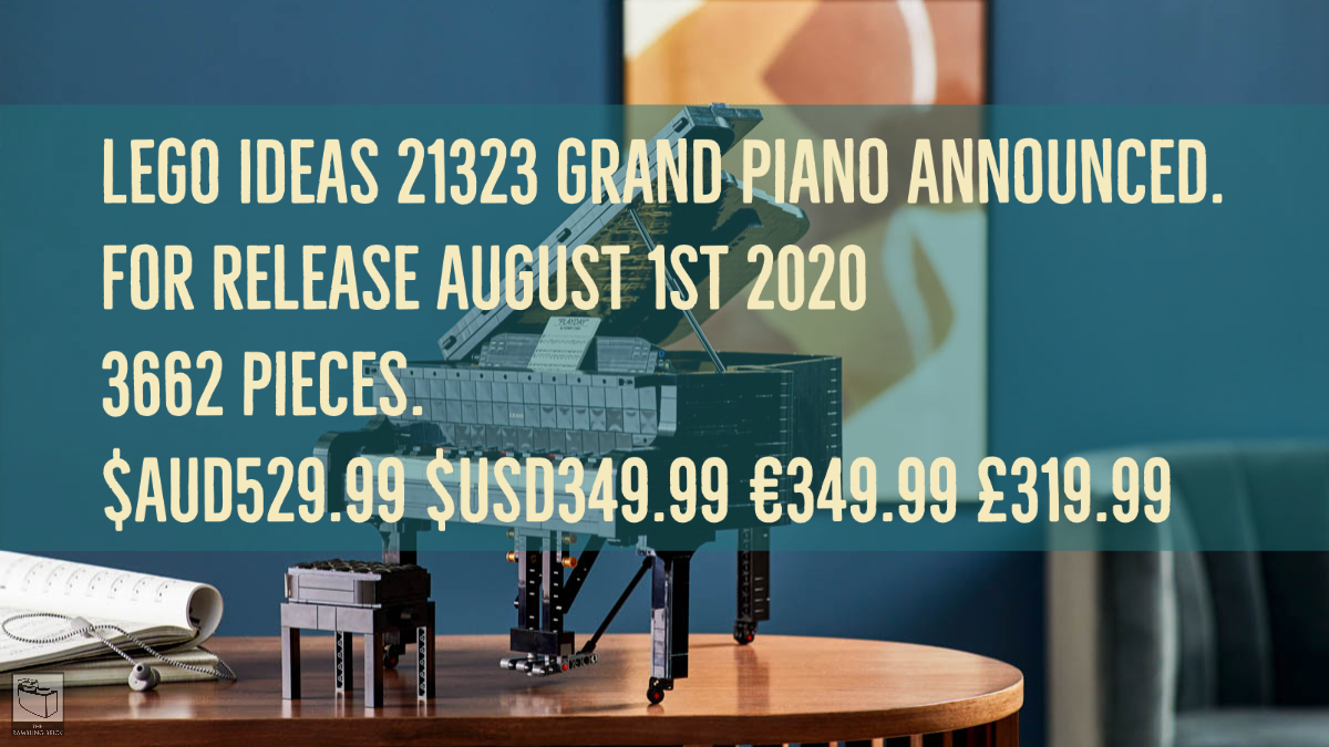 LEGO Ideas 21323 Grand Piano Announced
