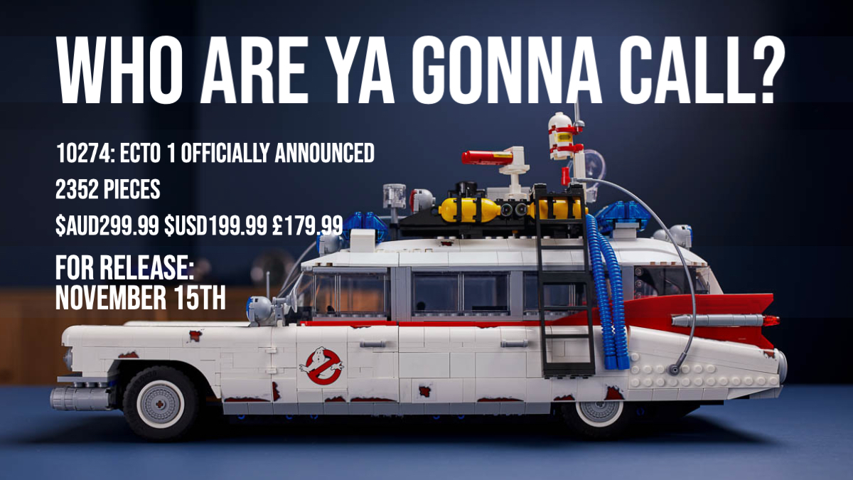 10274: ECTO-1 Officially Announced