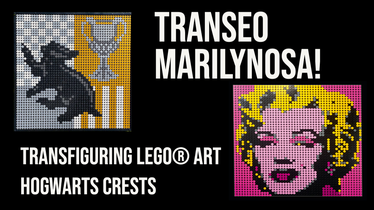 Transeo Marilynosa![ Rebuilding the 31201 LEGO® Art Hogwarts Crests as Andy Warhol’s Marilyn Monroe]