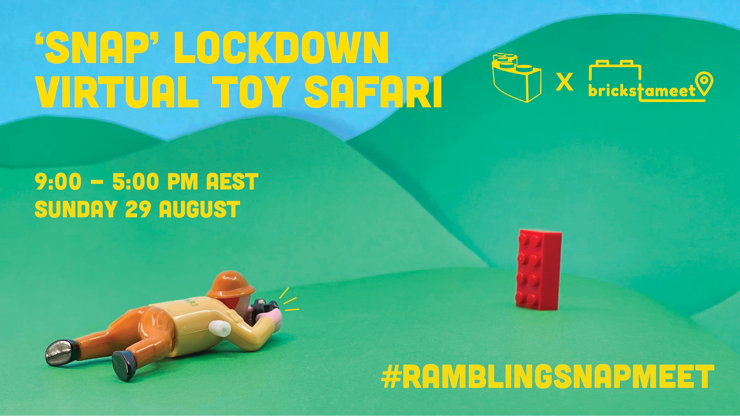 ‘Snap’ Lockdown Virtual Toy Photo Safari – Sunday 29th August 9am-5pm AEST