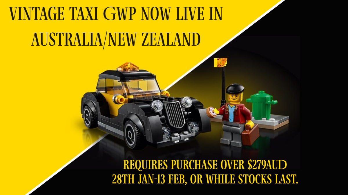 Vintage Taxi Gift With Purchase Is Now Live at LEGO.COM (Australia)