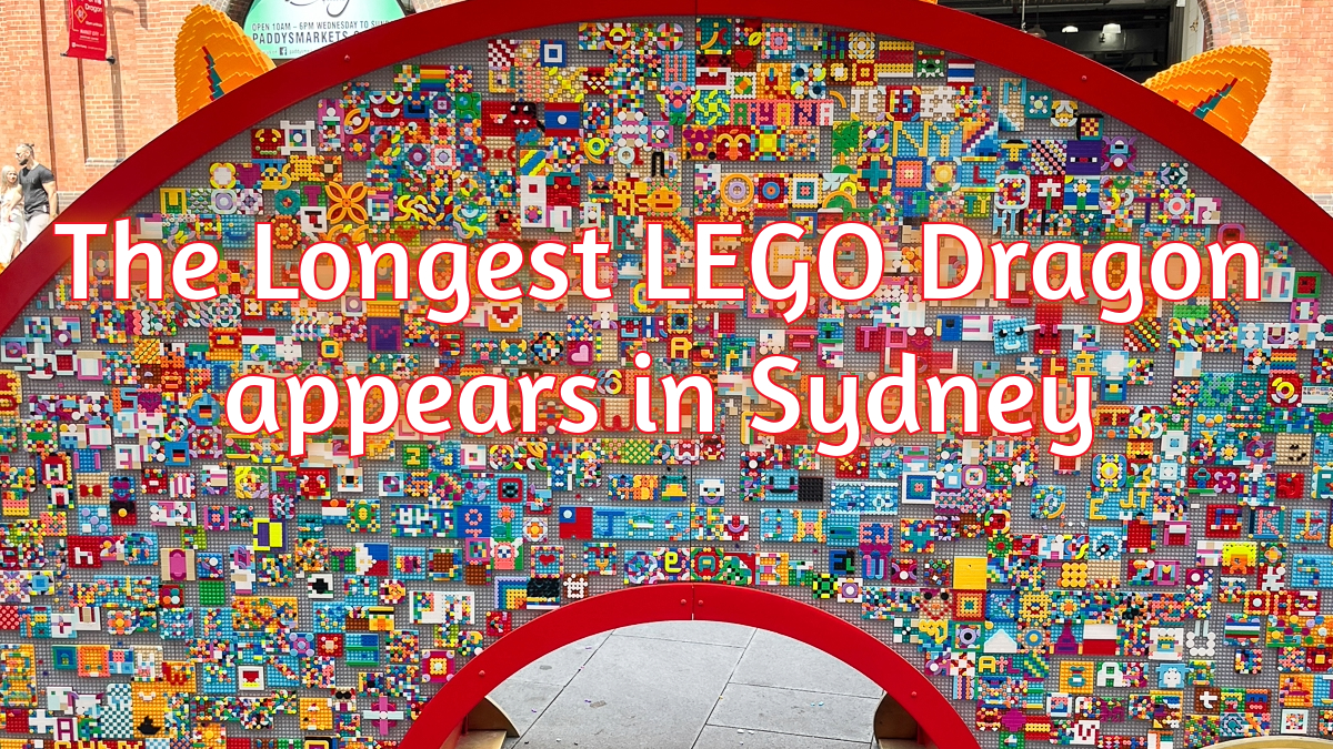 The Longest LEGO Dragon Appears in Sydney.