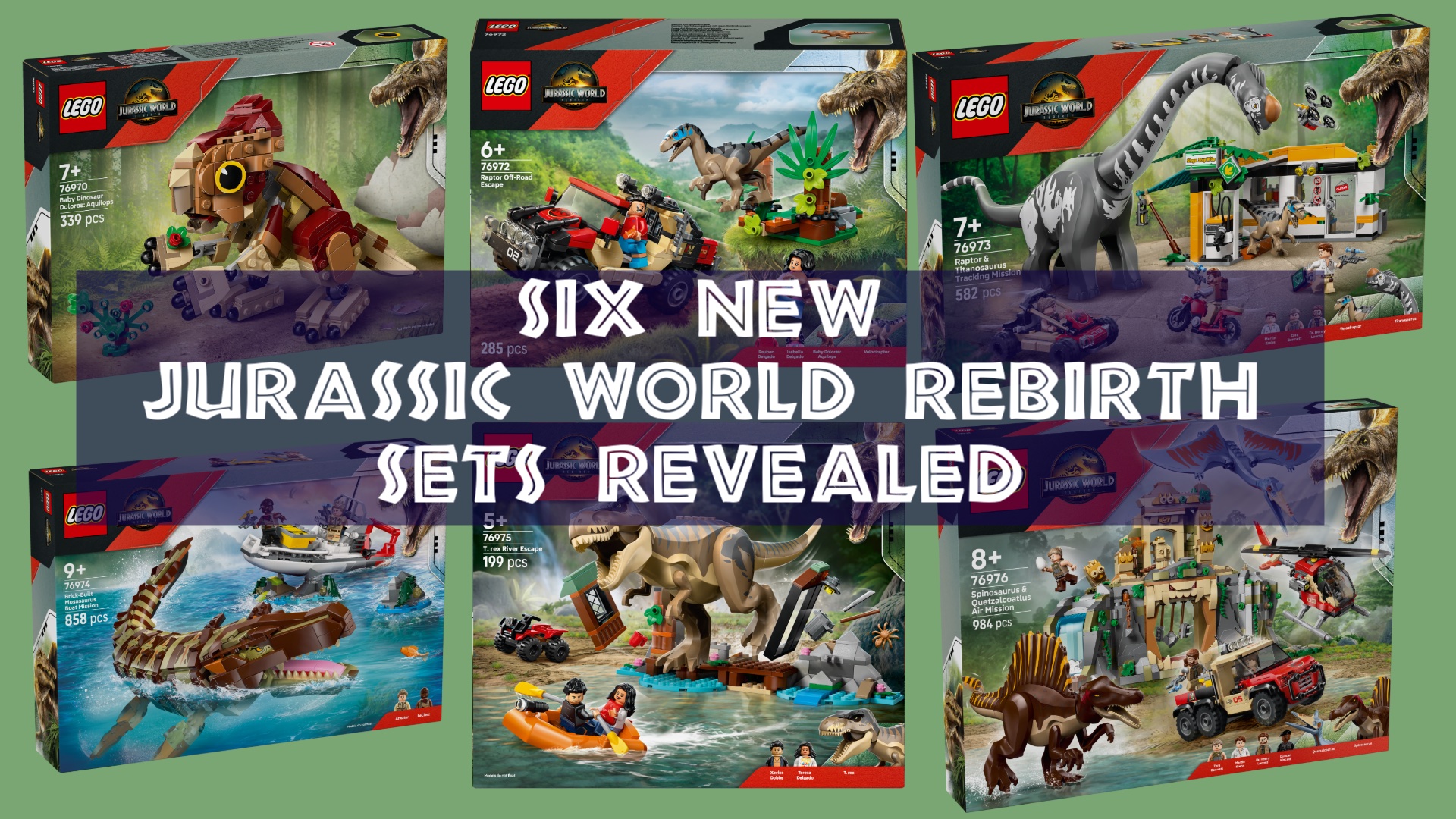 New LEGO® Jurassic World Rebirth sets roaring soon, inspired by an all-new era in the Jurassic World franchise