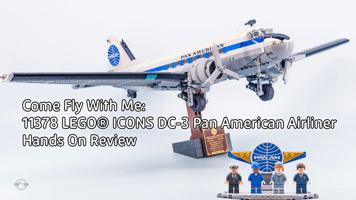 LEGO ICONS 11378 DC-3 Pan American Airliner