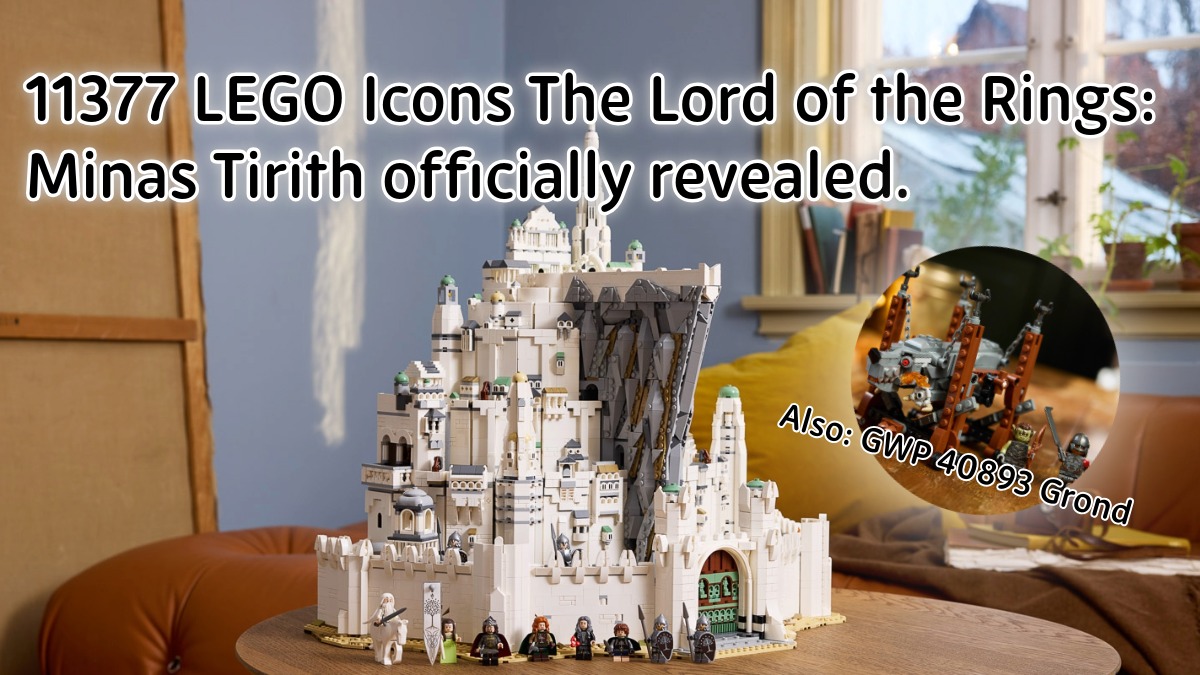 11377 LEGO® Icons The Lord of the Rings: Minas Tirith™ revealed:  Celebrating the 25th Anniversary of The Lord of the Rings